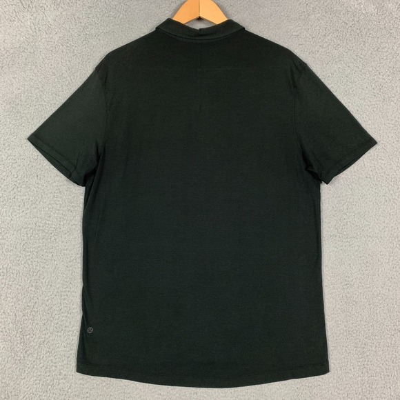 Lululemon Evolution Polo Shirt Mens XL Faded Black Short-Sleeve Golf Casual - Picture 3 of 7